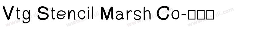 Vtg Stencil Marsh Co字体转换